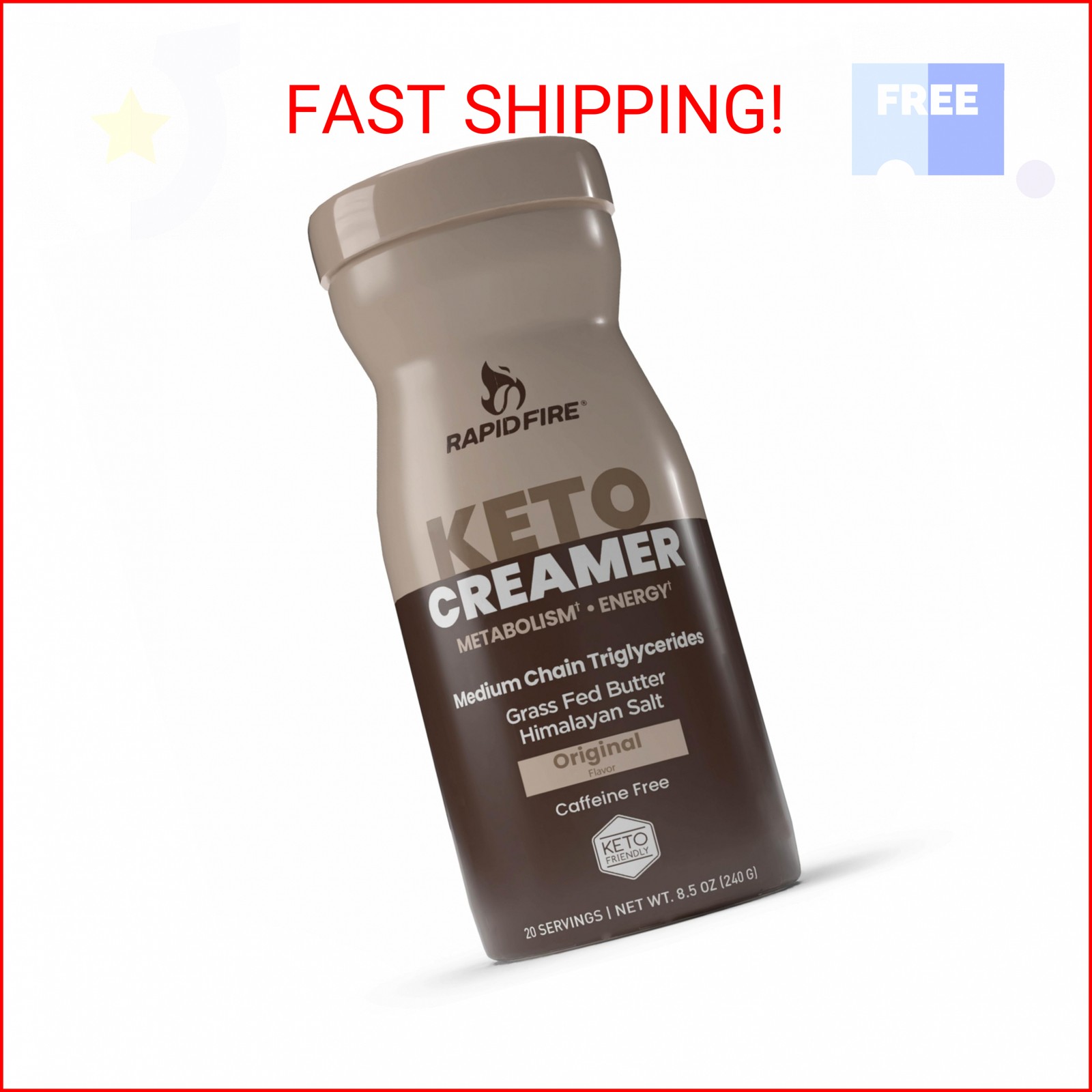 Ketogenic Creamer with MCT Oil for Coffee or Tea, Supports Energy and Metabolism