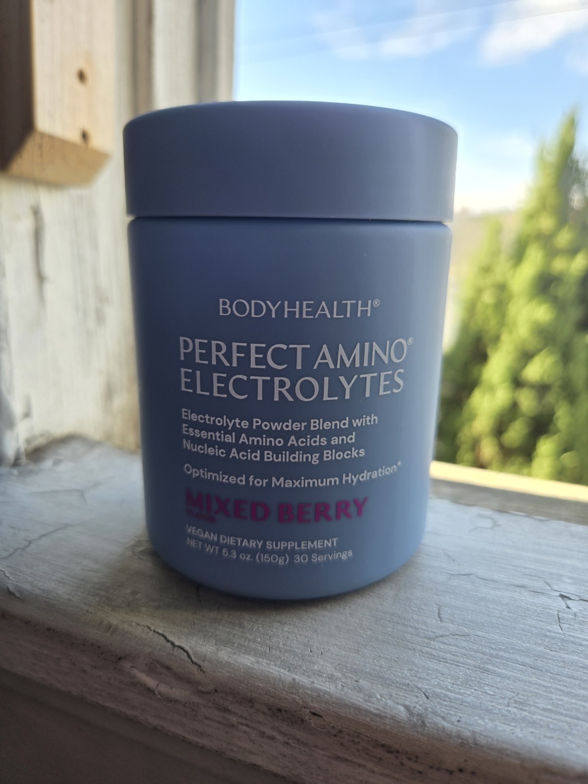 BodyHealth Perfect Amino Electrolytes Mixed Berry 30 Servings 5.3oz Exp 10/27