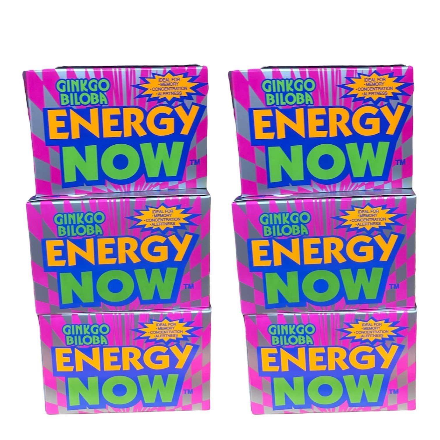 6 Boxes Of Energy Now Ginkgo Biloba Supplements 144 Packs 3 Pills In Each Pack