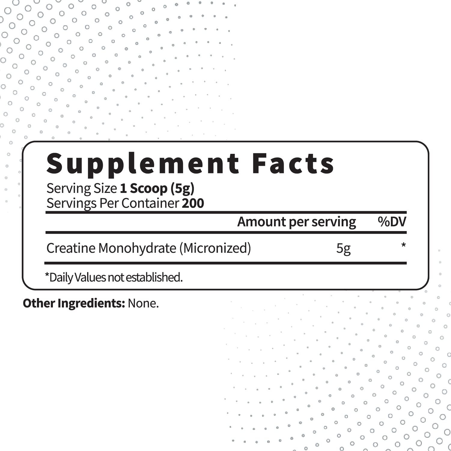 Type Zero Creatine Monohydrate Unflavored 1 KG 5000mg 5g Per Serving Microniz…