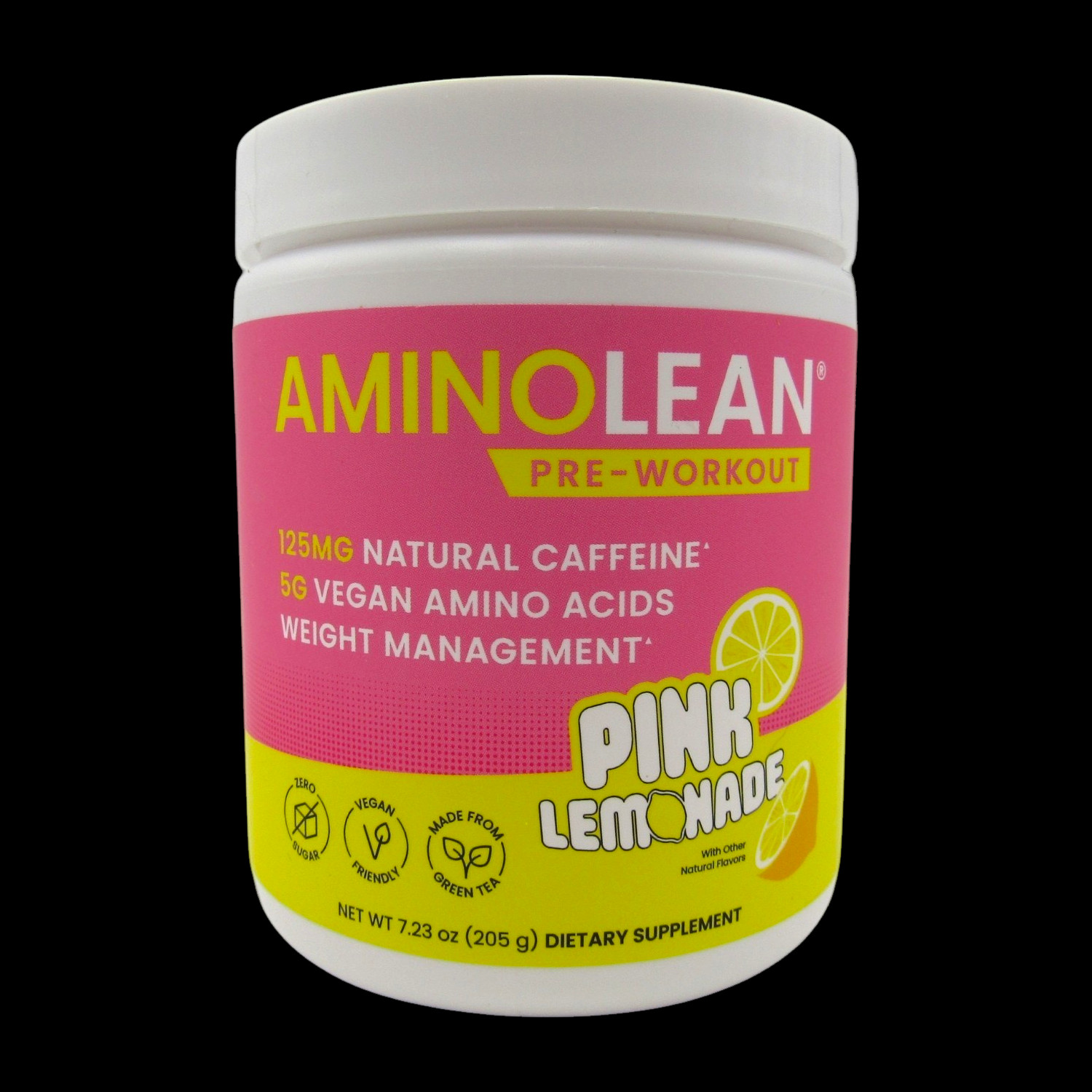 RSP Amino Lean Pre-Workout Pink Lemonade Dietary Supplement 7.23 oz Exp 04/2027