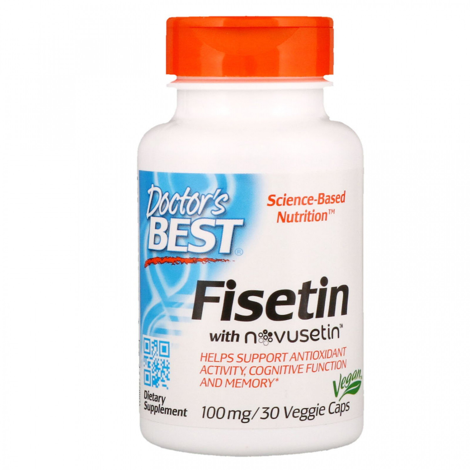 Doctor’s Best, Fisetin With Novusetin, 100 Mg, 30 Veggie Caps