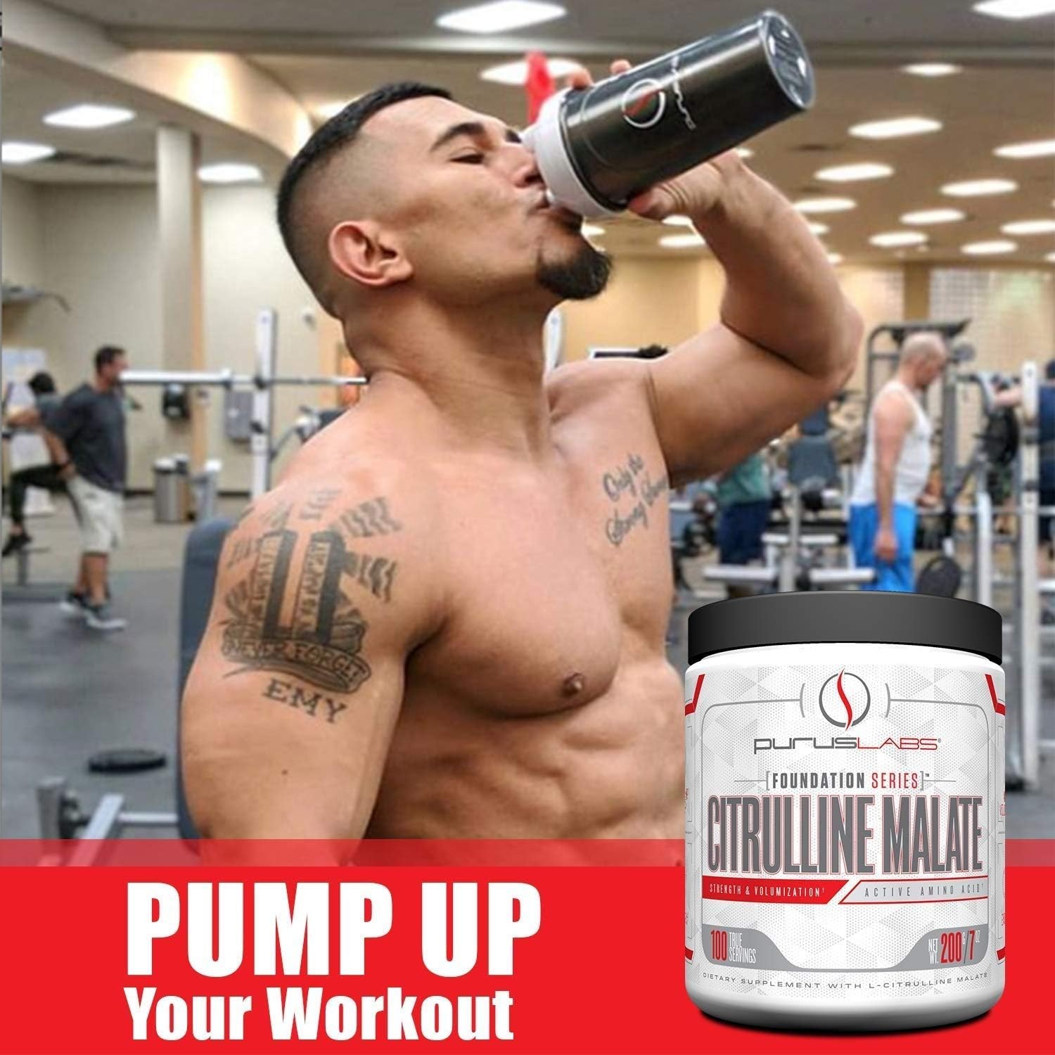 Purus Labs Citrulline Malate Powder – Strength & Volumization – 100 Servings