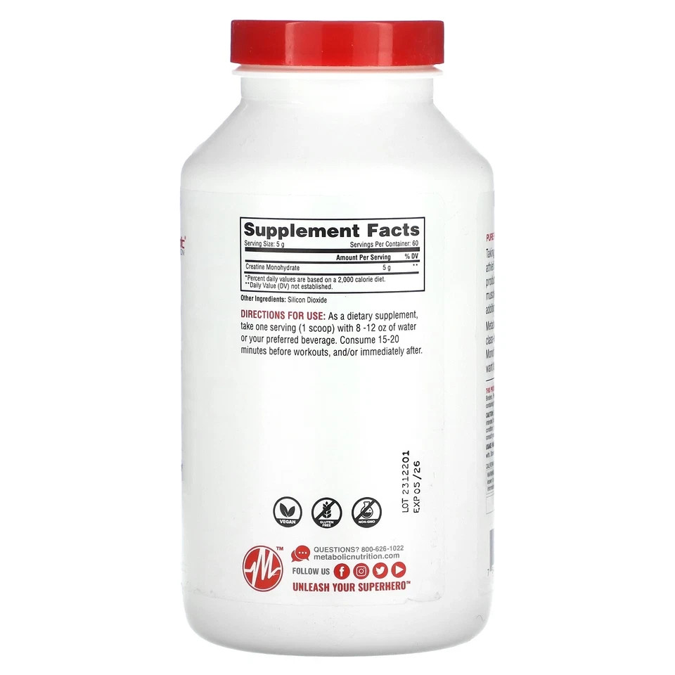 Creatine, Unflavored, 10.58 oz (300 g)