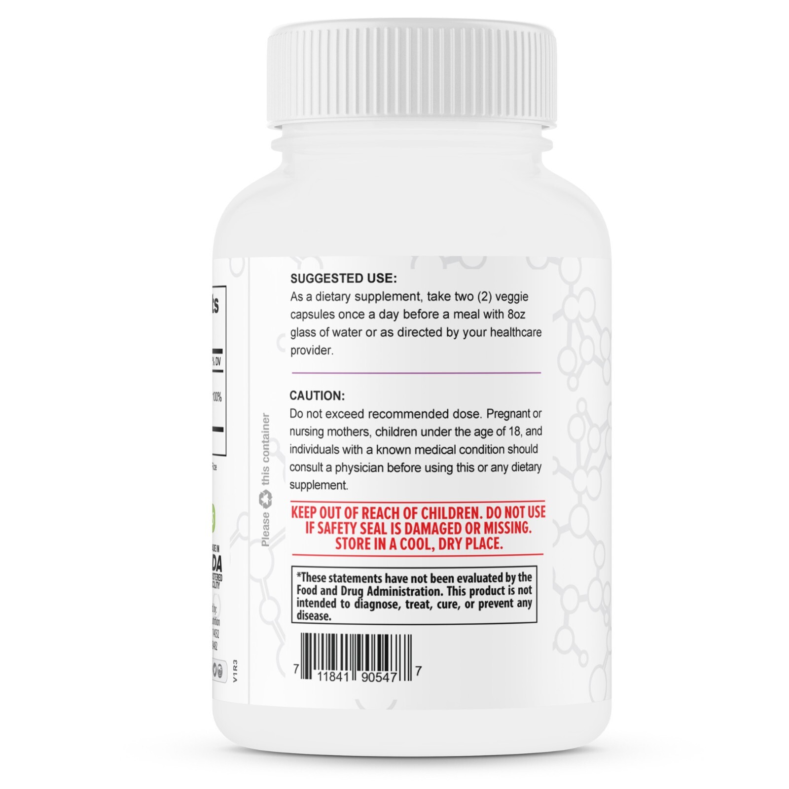 Advanced Magnesium Glycinate 425mg, 100% Chelated, 60 Capsules – Promotes Restfu