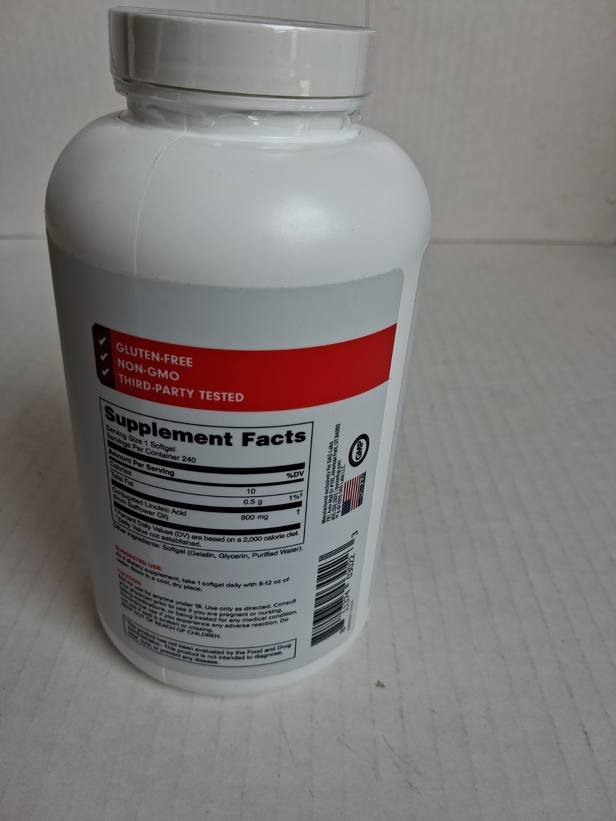 Bucked UP CLA Conjugated Linoleic Acid Softgels240ct
