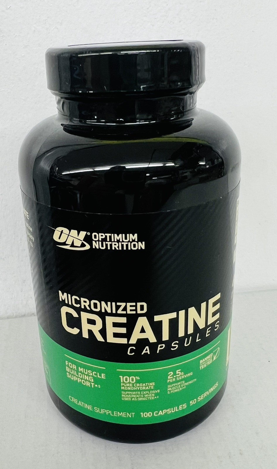 Micronized Creatine Capsules, 100 Capsules EXP 4/26 U1C