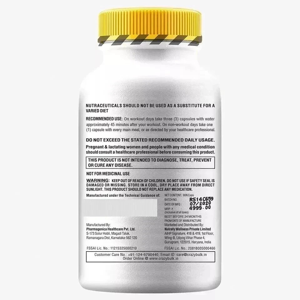 CrazyBulk Decaduro Stack Recovery Energy Workout 90 capsules Pack of 5