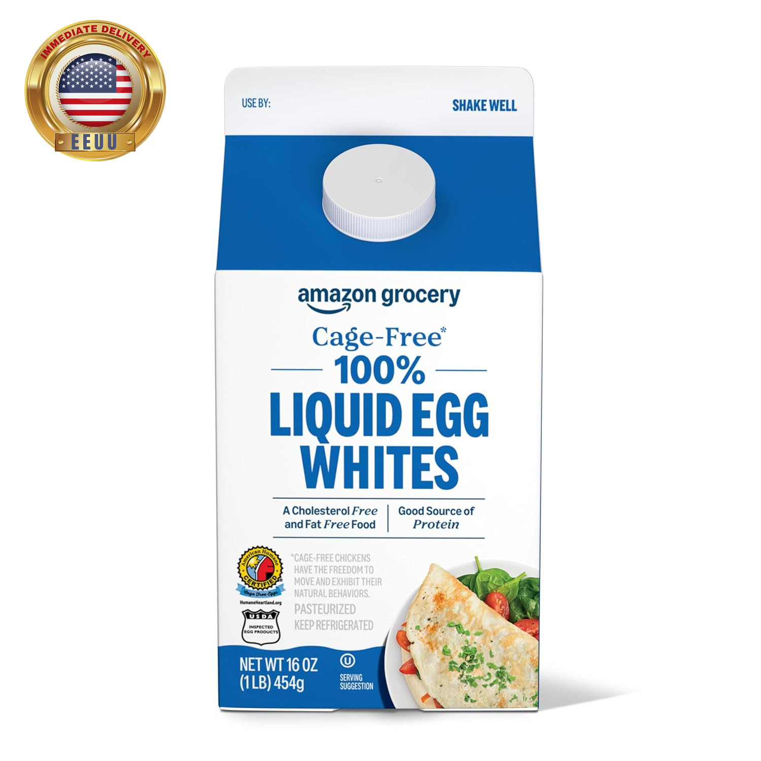 , Cage Free Liquid Egg Whites, 16 Fl Oz ⭐️⭐️⭐️⭐️⭐️