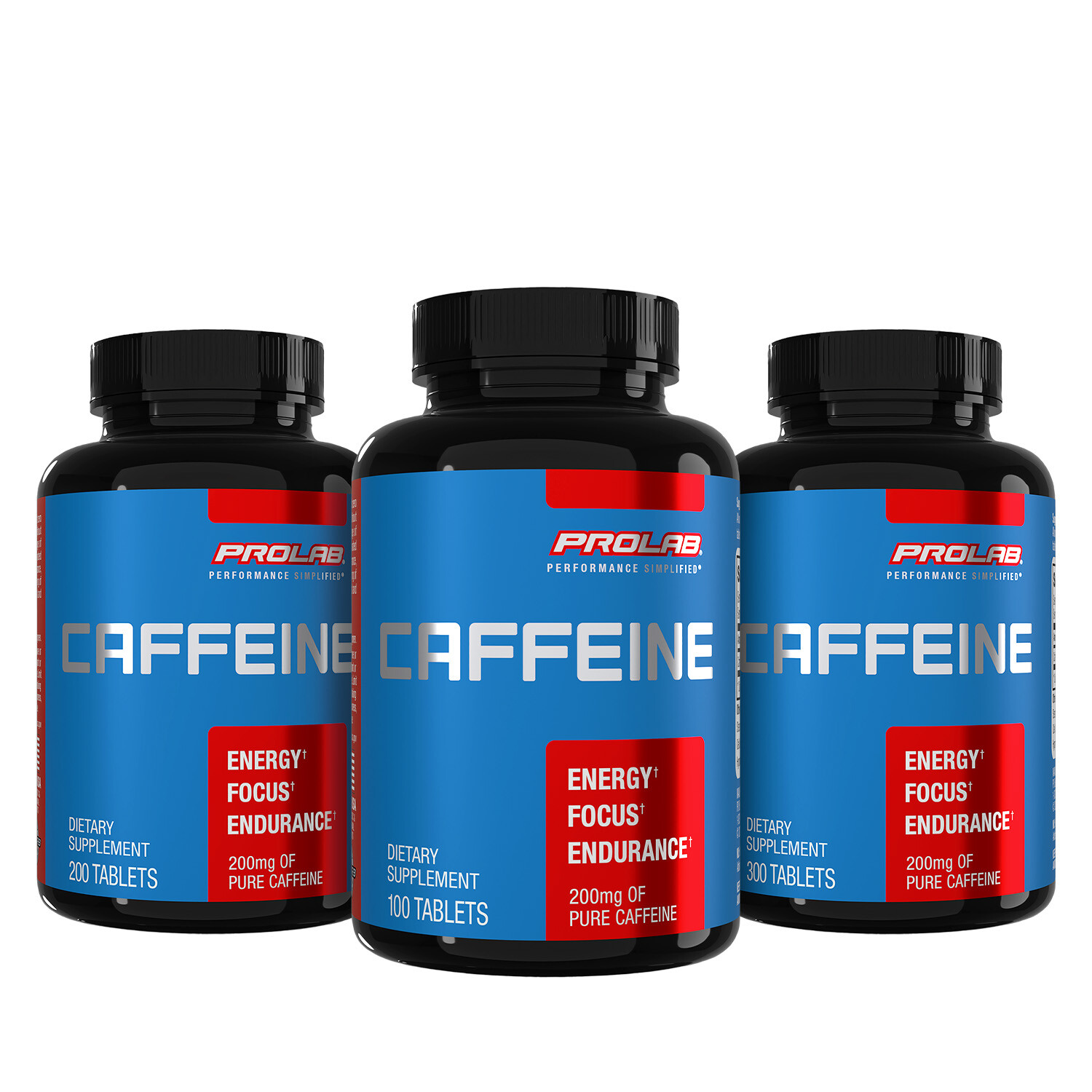 Prolab Caffeine Tablets 200mg – 200ct. | Energy Support, Helps Enhance Endurance