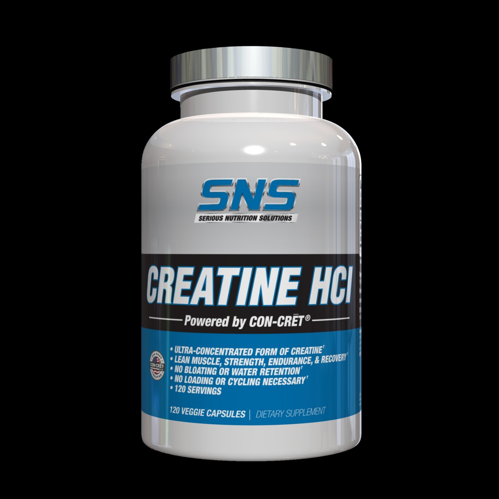 Serious Nutrition Solutions Creatine HCL (120 Caps)