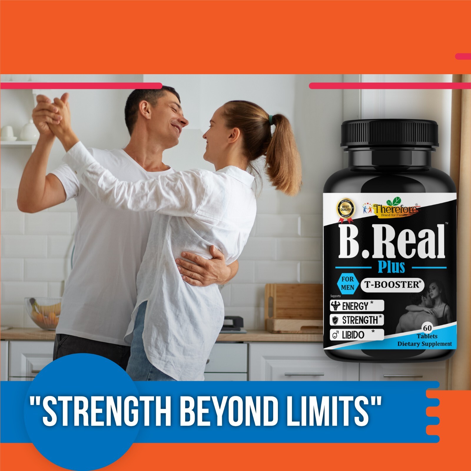 Extended Male Enhancement, Testosterone Booster ultra Strength Formula, 60 Tab