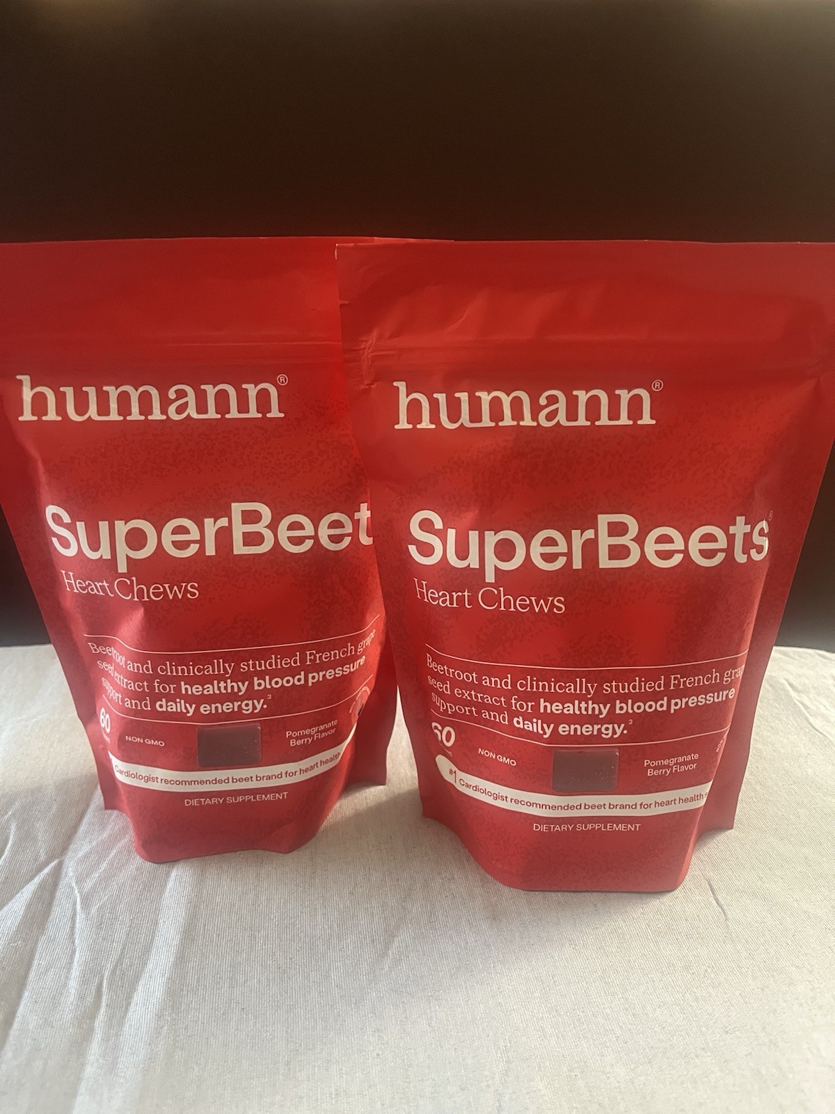 ✨2 LOT HumanN Superbeets Heart Chews – Nitric Oxide Prod. | Blood Pressure | 2