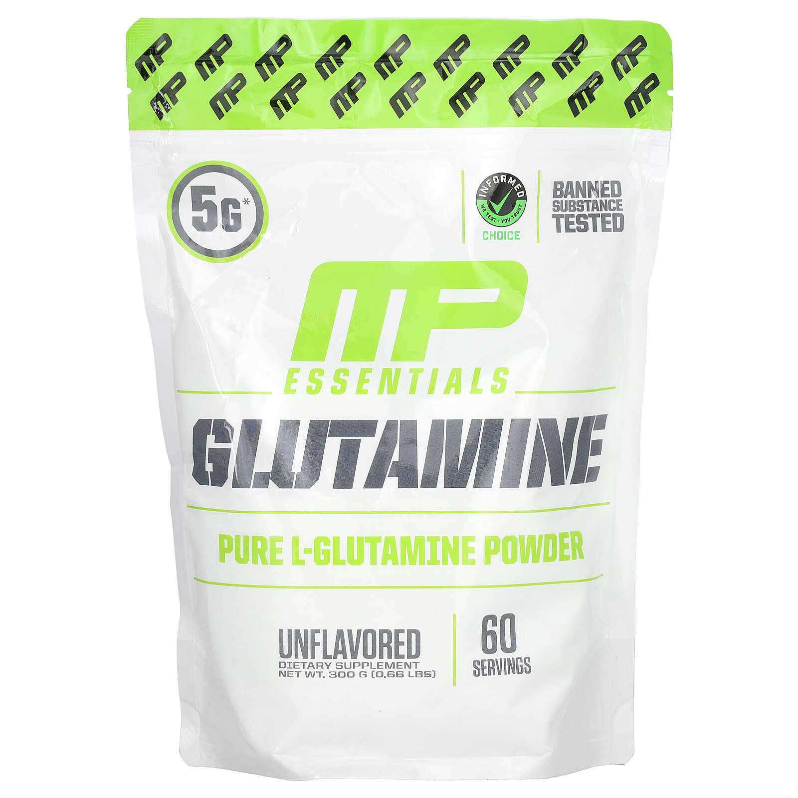 Essentials, Glutamine, Unflavored, 0.66 lb (300 g)