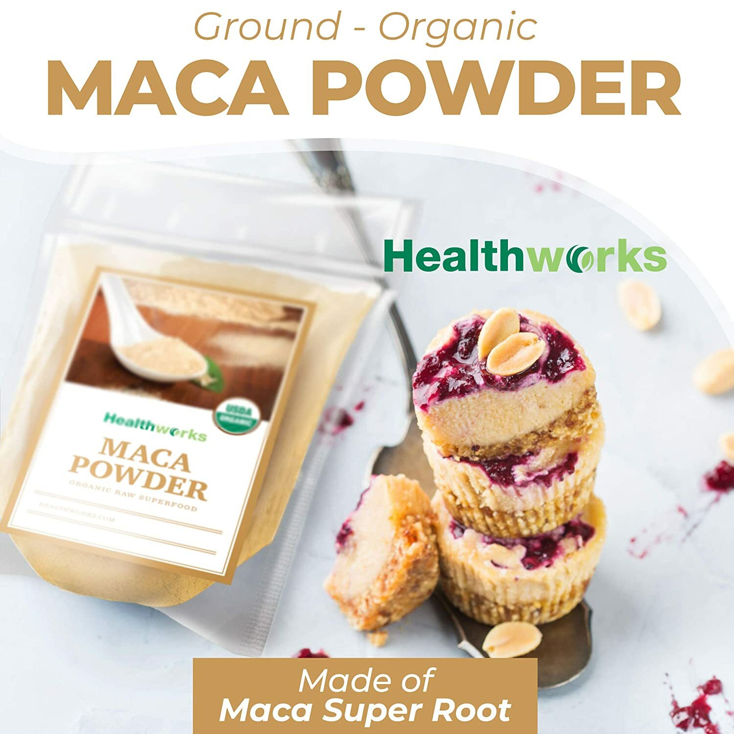 1lb Maca Root Powder Organic Raw Peruvian Premium Ground Energy Booster 16oz