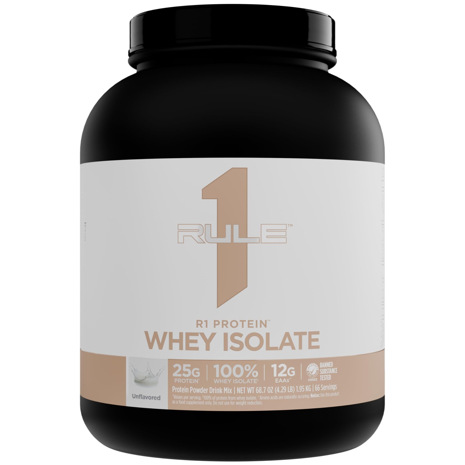 Rule 1 Naturally Flavored R1 Protein Whey Isolate Clean Formula with 25g Pro…