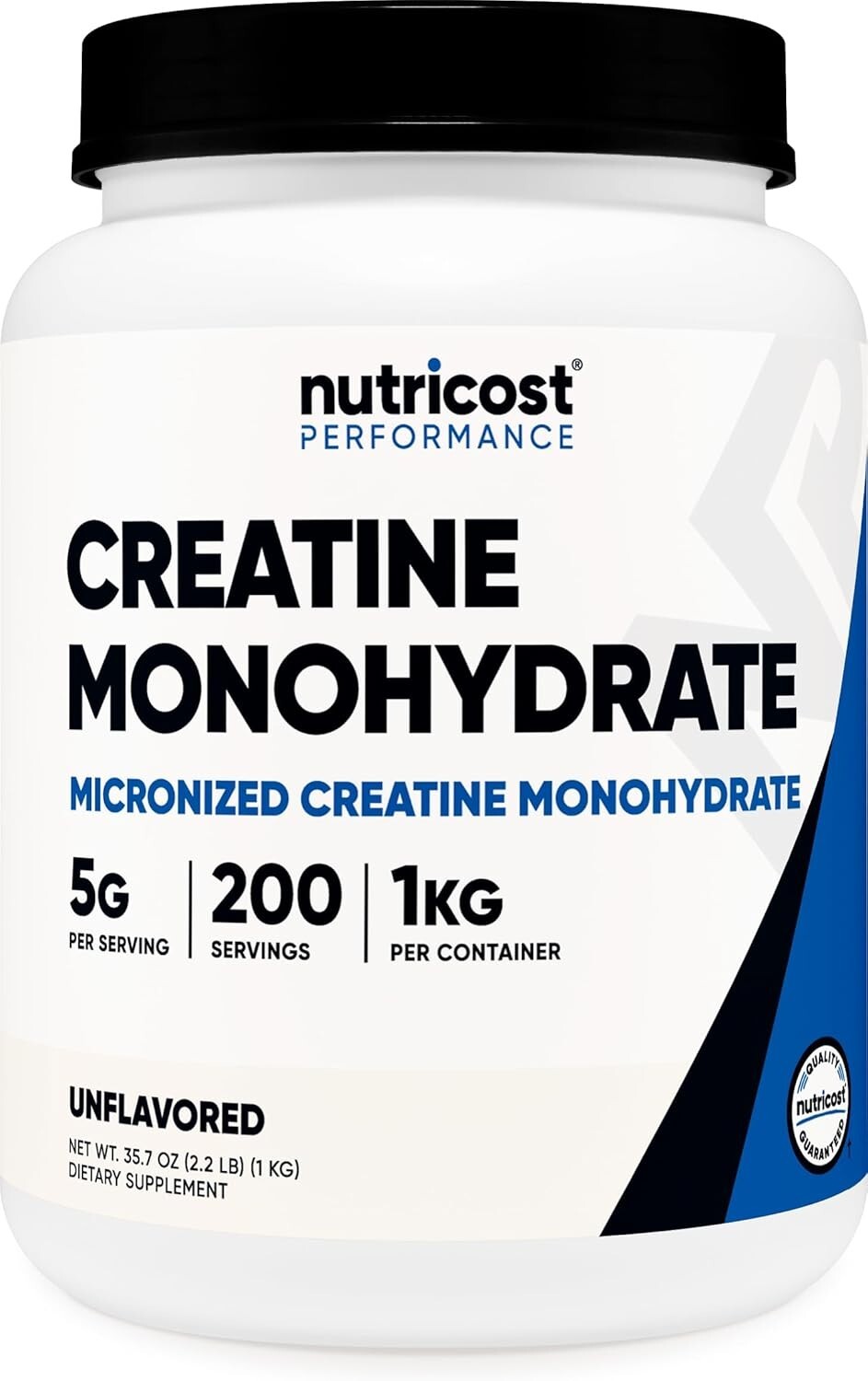 Micronized Pure Creatine Monohydrate 1 KG – No Additives, Vegetarian Formula