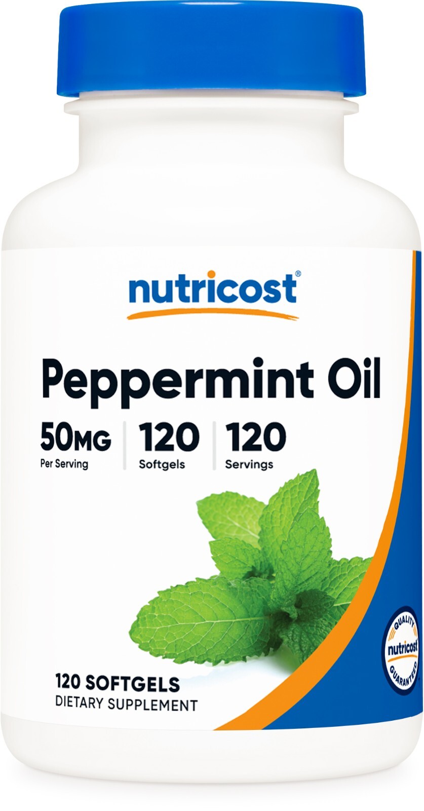 Nutricost Peppermint Oil Softgels (120 SFG) (50 MG) – Gluten Free & GMO Free