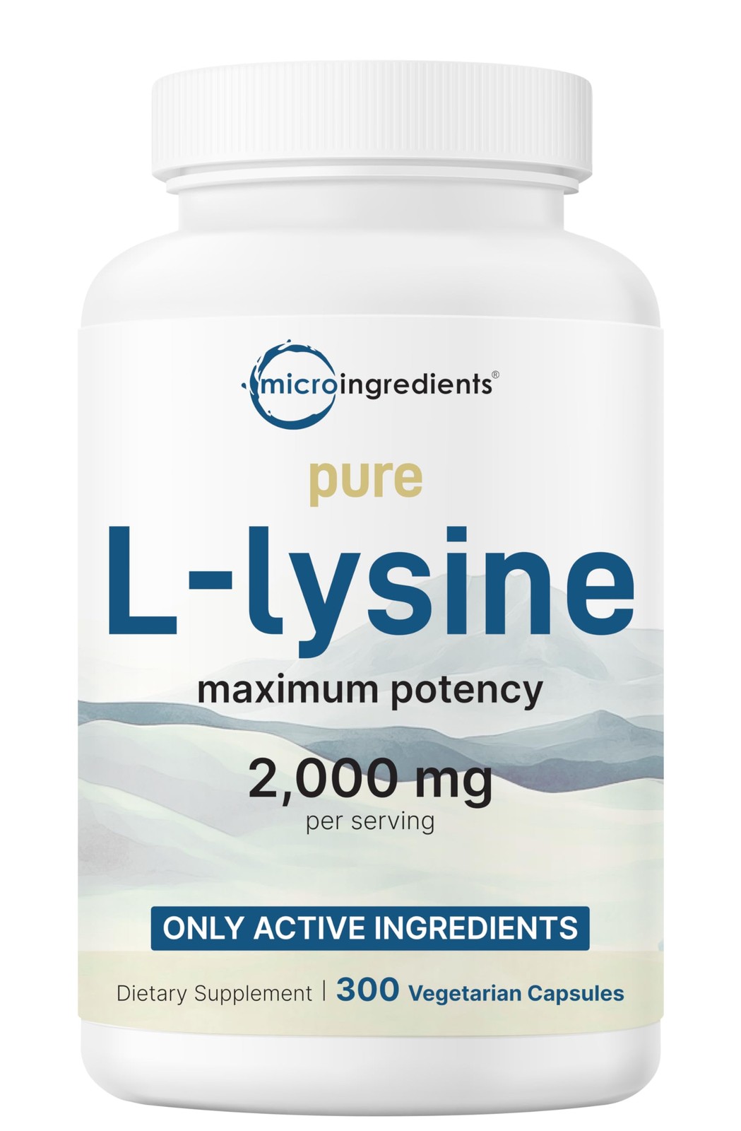 L-Lysine 2000mg | 300 Veggie Capsules – Immune, Lip & Collagen Support Pure Form