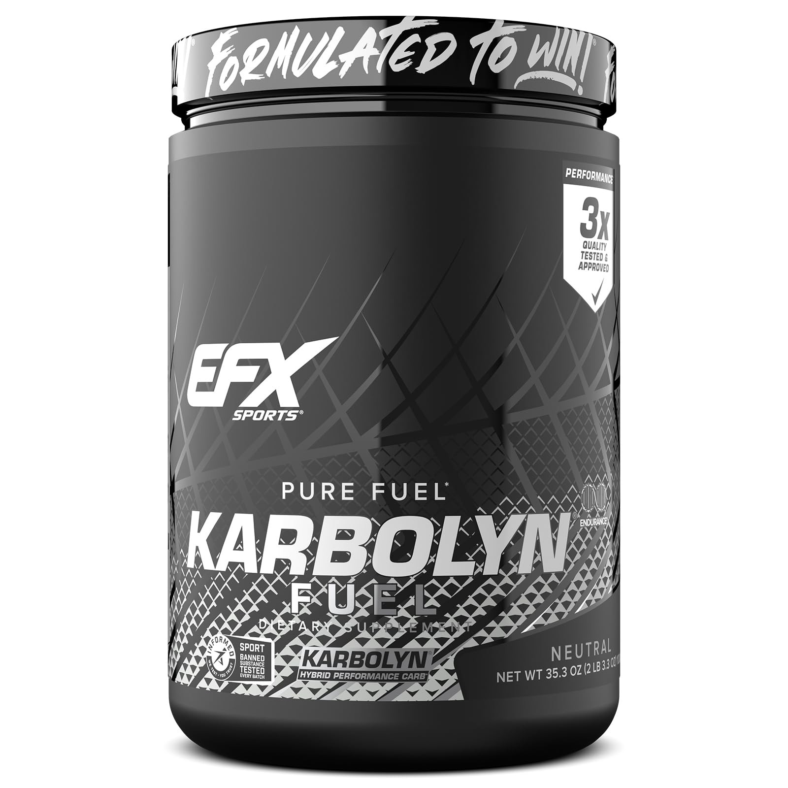 EFX Sports Karbolyn Fuel | FastAbsorbing Carbohydrate Powder | Carb Load, Sus…