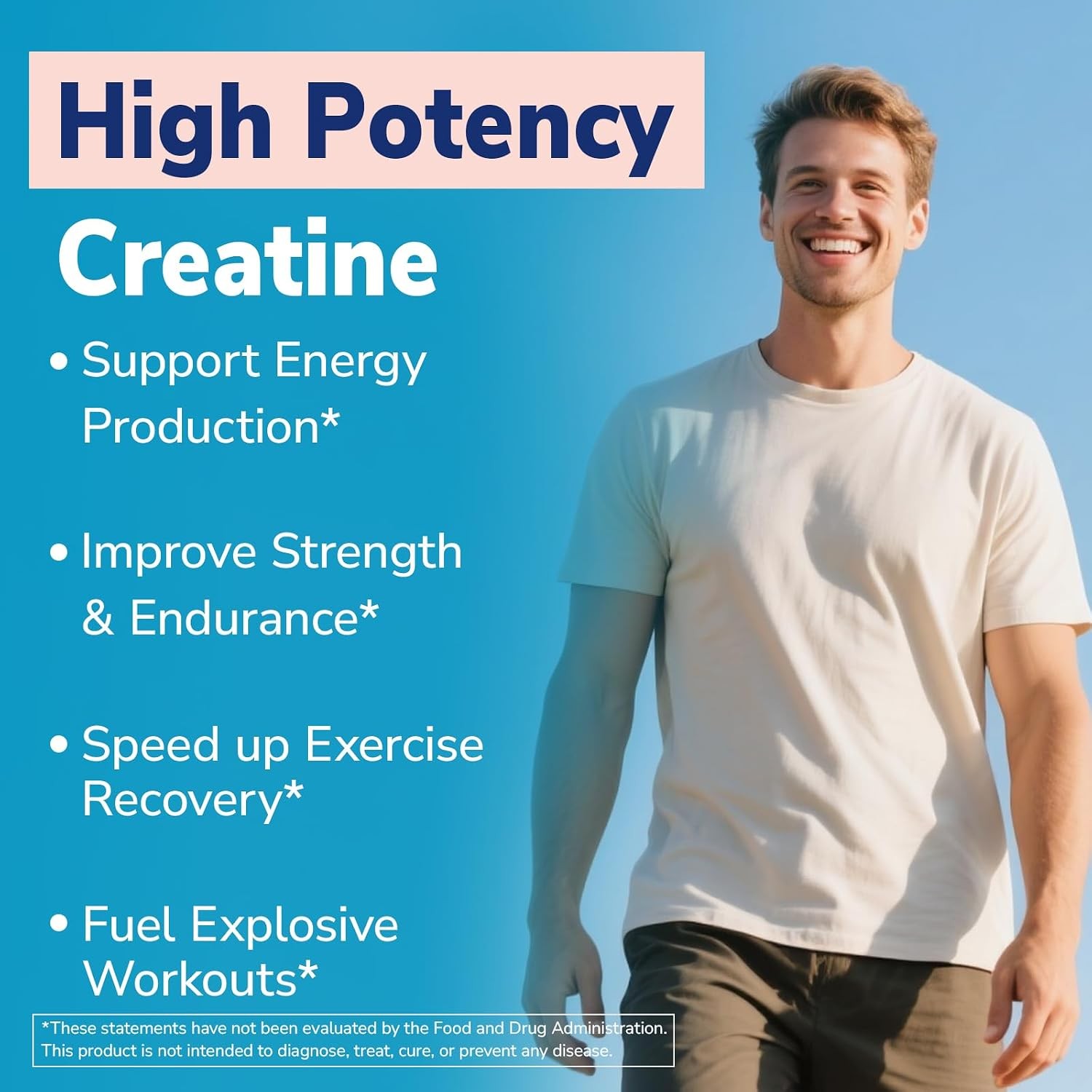 750mg High Absorption Creatine HCl Capsules, 90 Count, Creatine HCl
