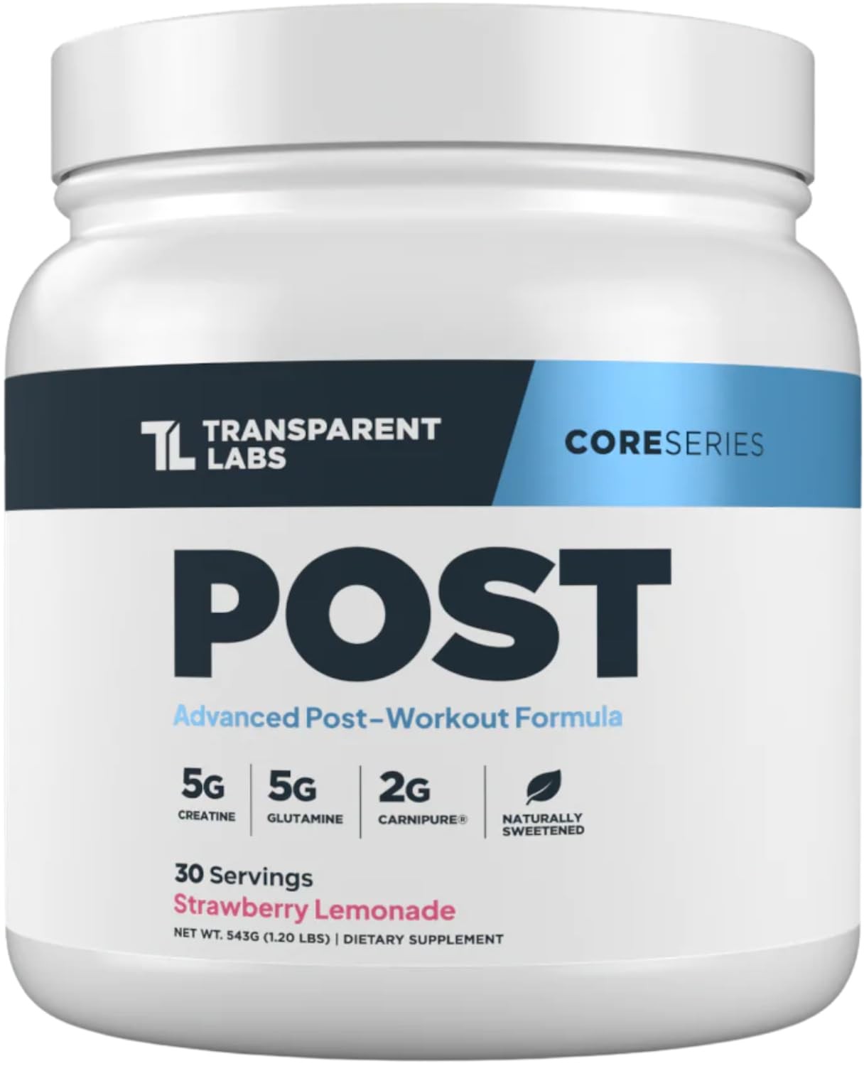 Transparent Labs Post PostWorkout Recovery Muscle Builder with LGlutamine, B…