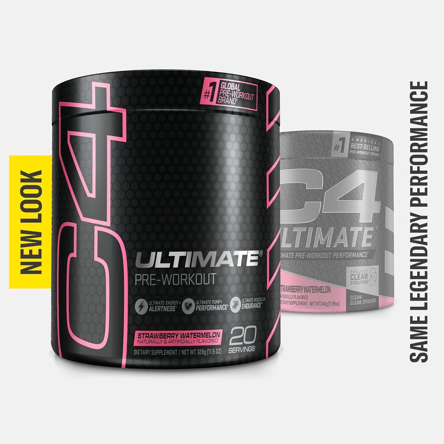 Explosive C4 Ultimate Pre Workout Powder: 300mg Caffeine, Strawberry Watermelon