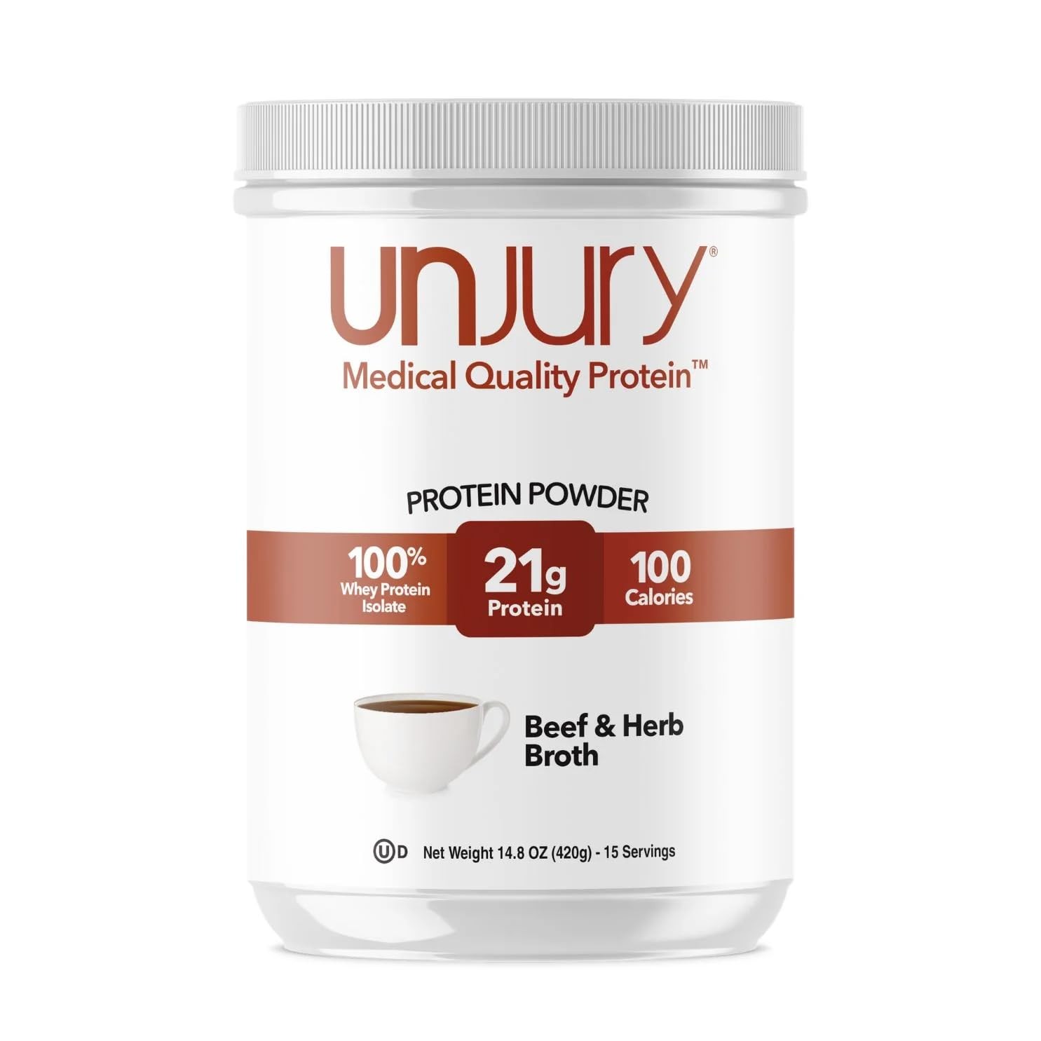 Unjury Whey Protein Powder | Beef and Herb High Protein Soup | 21g 100% Whey …