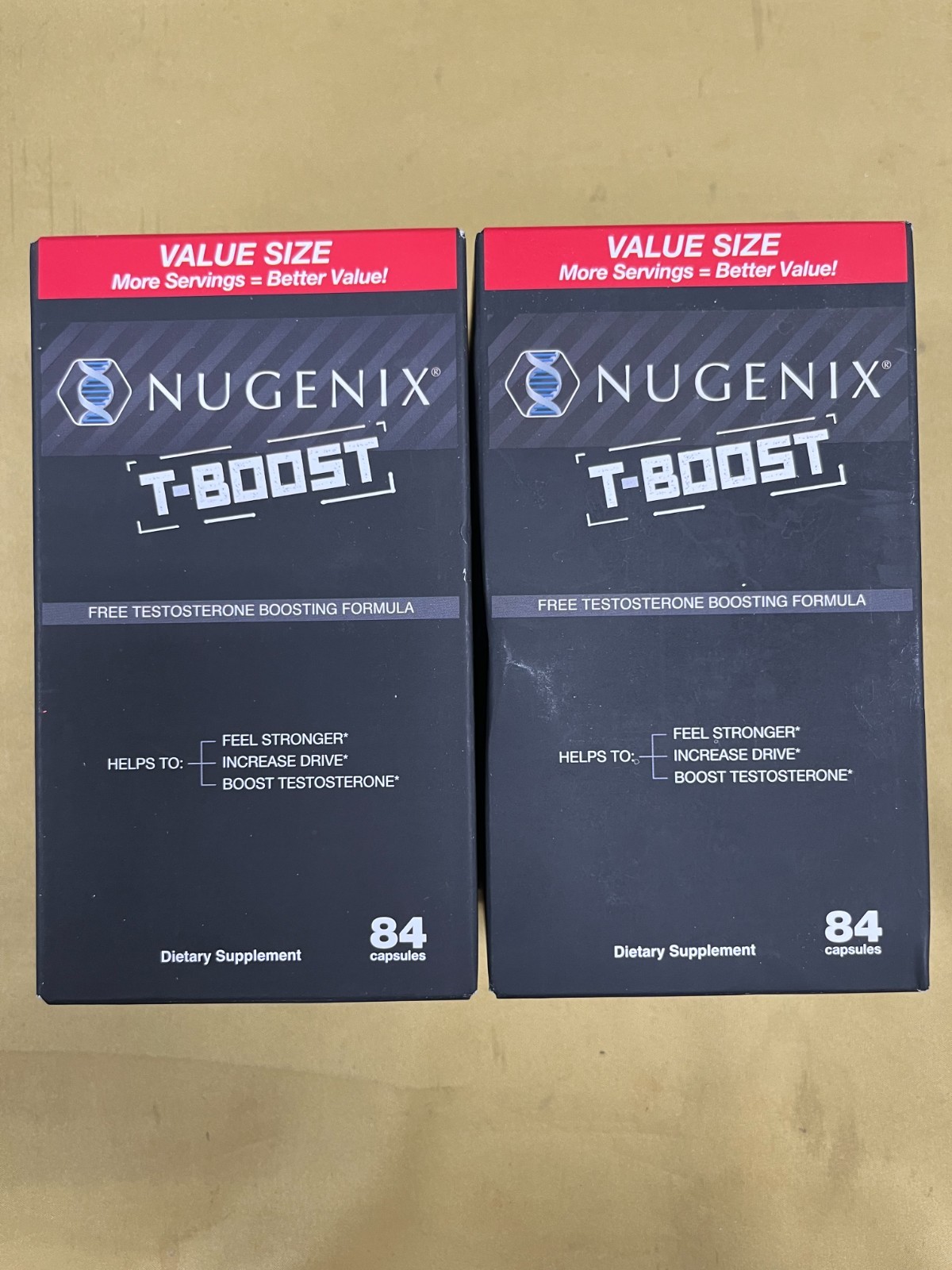 2 New Nugenix T-Boost Boosting Formula Value Size – 84 Capsules Each Exp. 02/27