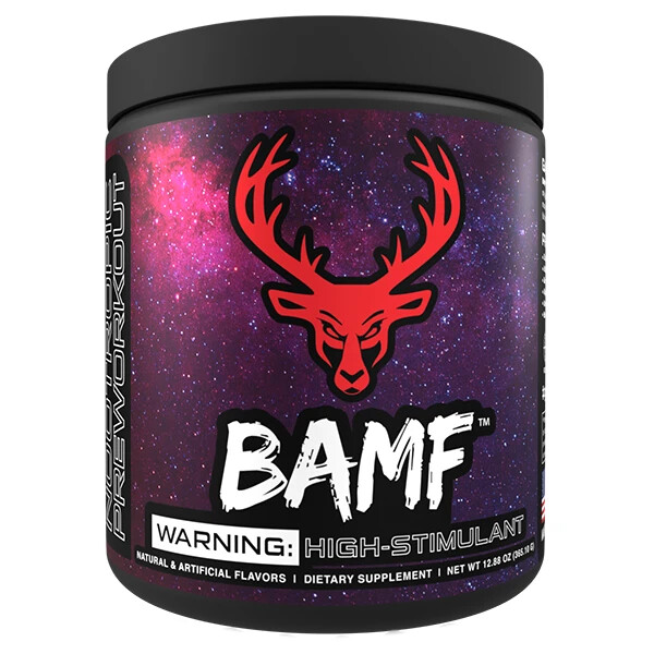Bucked Up BAMF High Stimulant Nootropic Pre-Workout Select Flavor free shipping