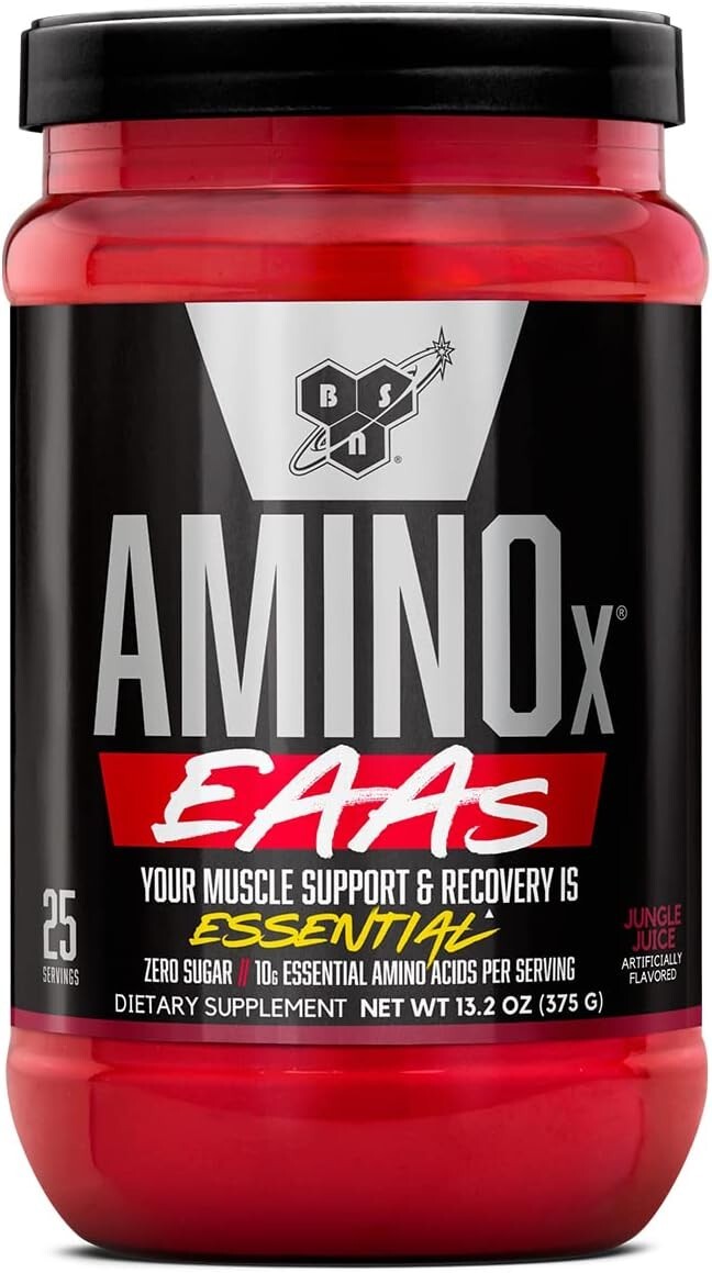 BSN AMINO X EAAs Essential Amino Acids Muscle Growth Recovery 25SRV JUNGLE JUICE