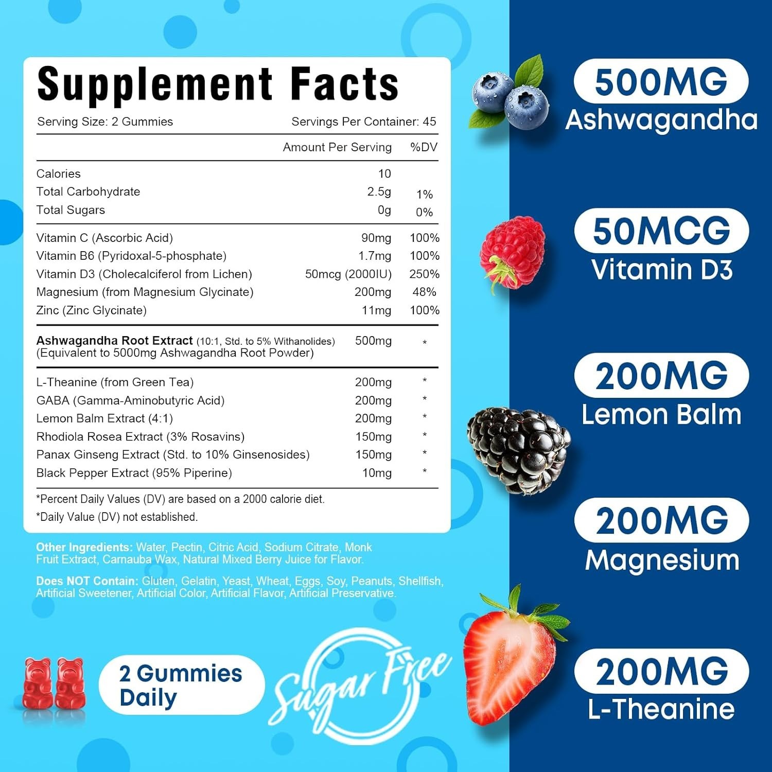 Vazatisi Ashwagandha Gummies for Women & Men – 90 Count – Ashwagandha Supplement