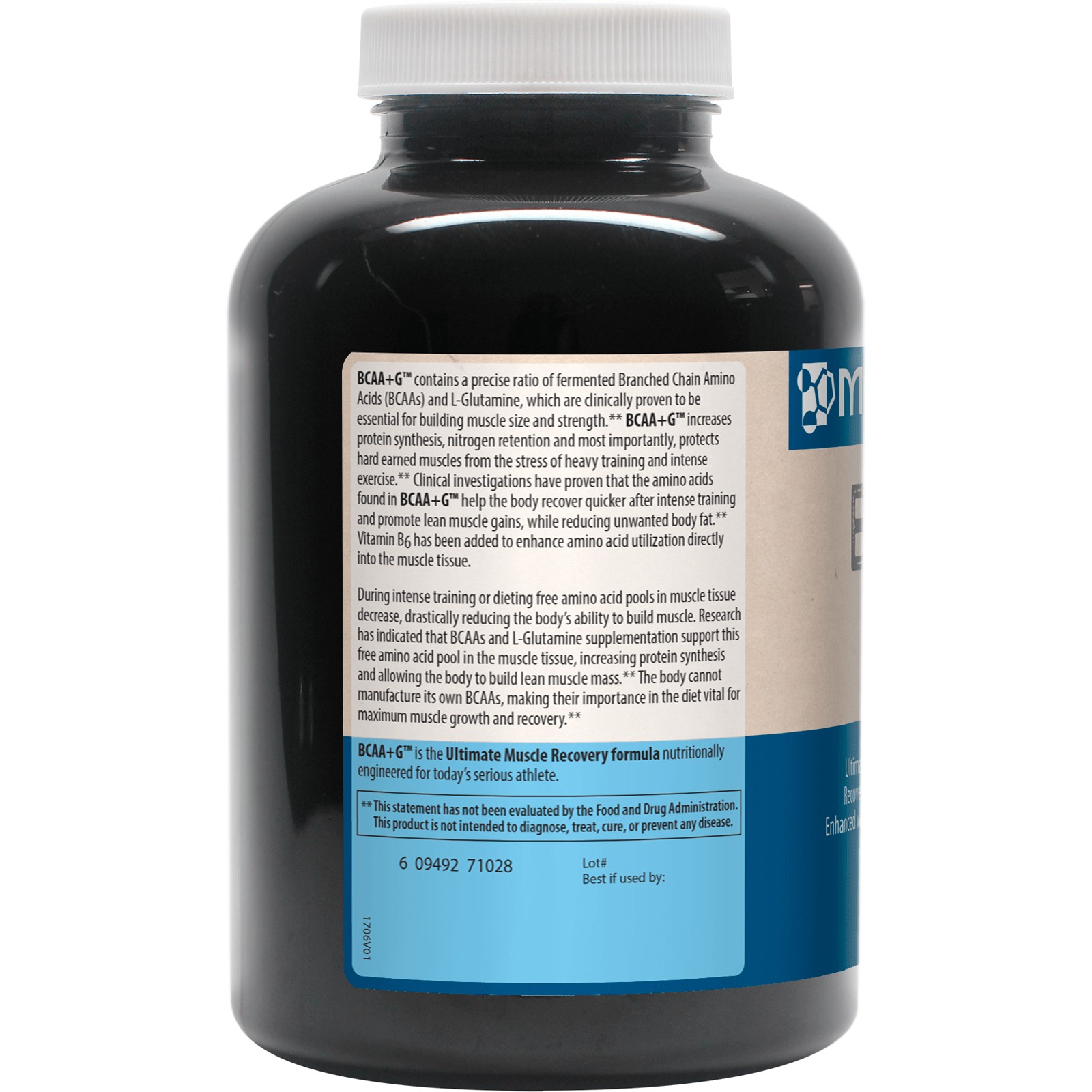MRM BCAA G 6000 150 Capsules GMP Quality Assured