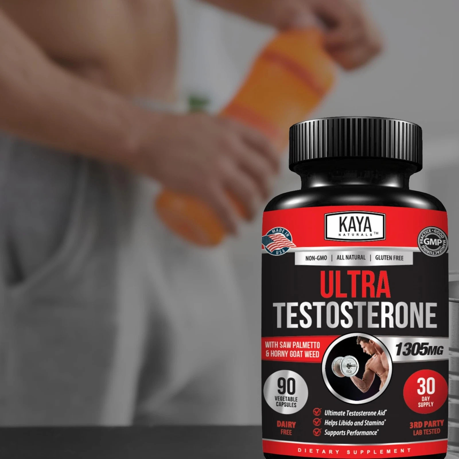 1 Pack TEST BOOST Max Sculptnation Testosterone Build Muscle Men Horny Goat Weed
