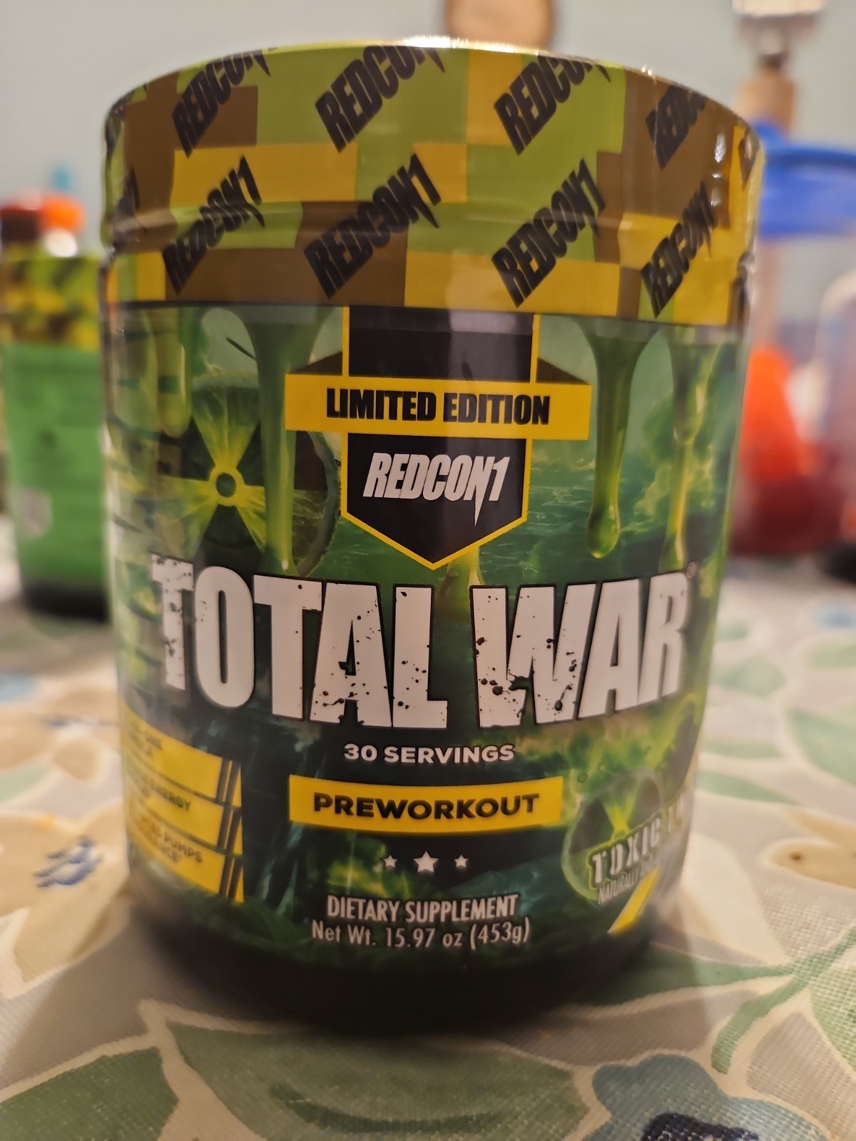 REDCON1 TOTAL WAR Pre Workout 30 Serving Toxic Twist 09/2028 EXP
