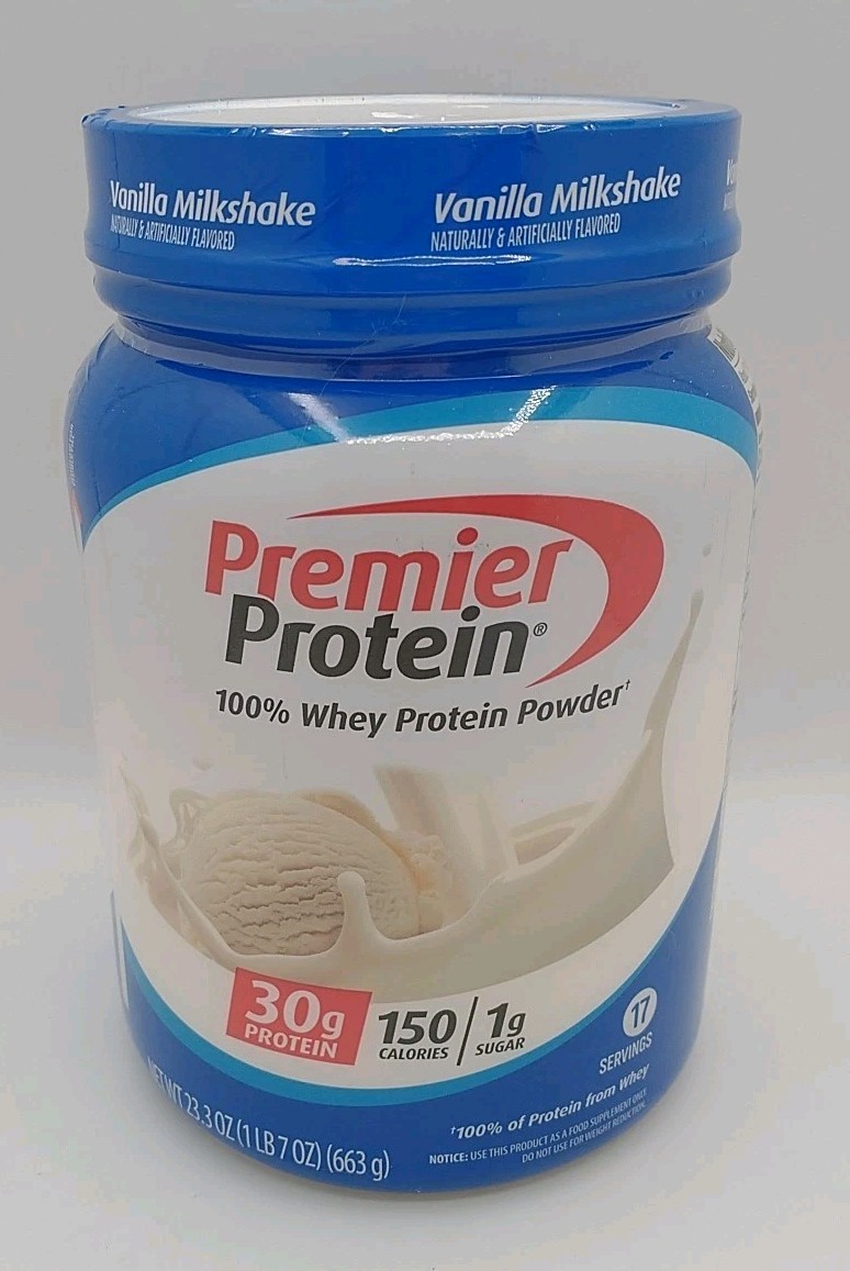 Premier Protein Whey Protein Powder Vanilla 23.3oz- Sealed Expires 3/10/27