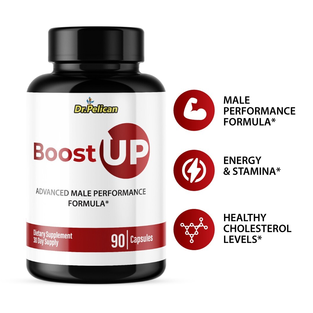 Boost Up- Bodybuilding & Men’s Health Support- 12 Bottles- 1080 Capsules