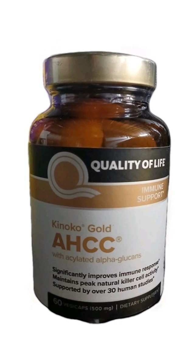 Kinoko Gold AHCC 500mg Immune & Liver Health – 60 Caps Exp 3/27+
