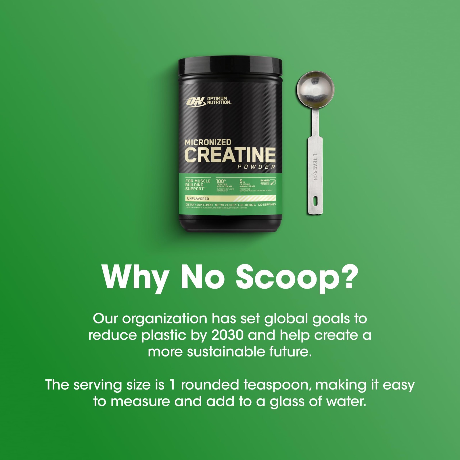 Micronized Creatine Monohydrate Powder – Unflavored, 120 Servings, 600g (2 Pack)