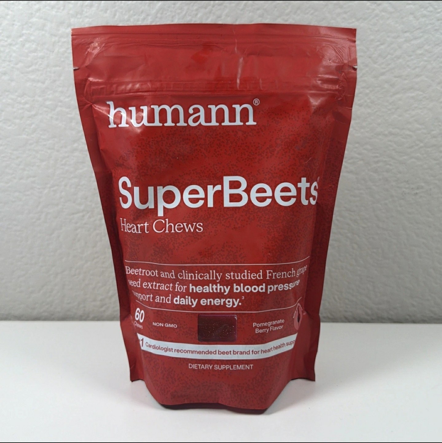 Humann SUPER BEETS Heart Chews 60 Count New & Sealed! EXP 04/2027+