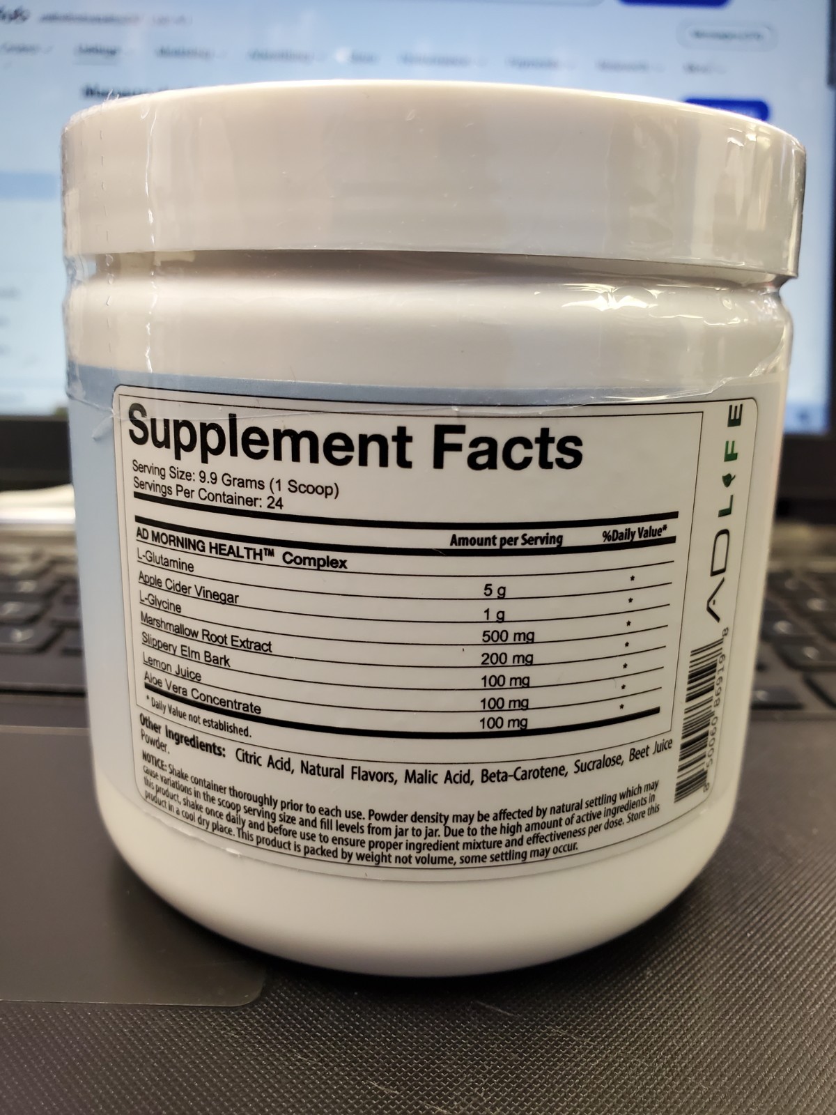 Project AD Good Morning Detox & Gut Perfomance Drink Orange Juice 8.4oz