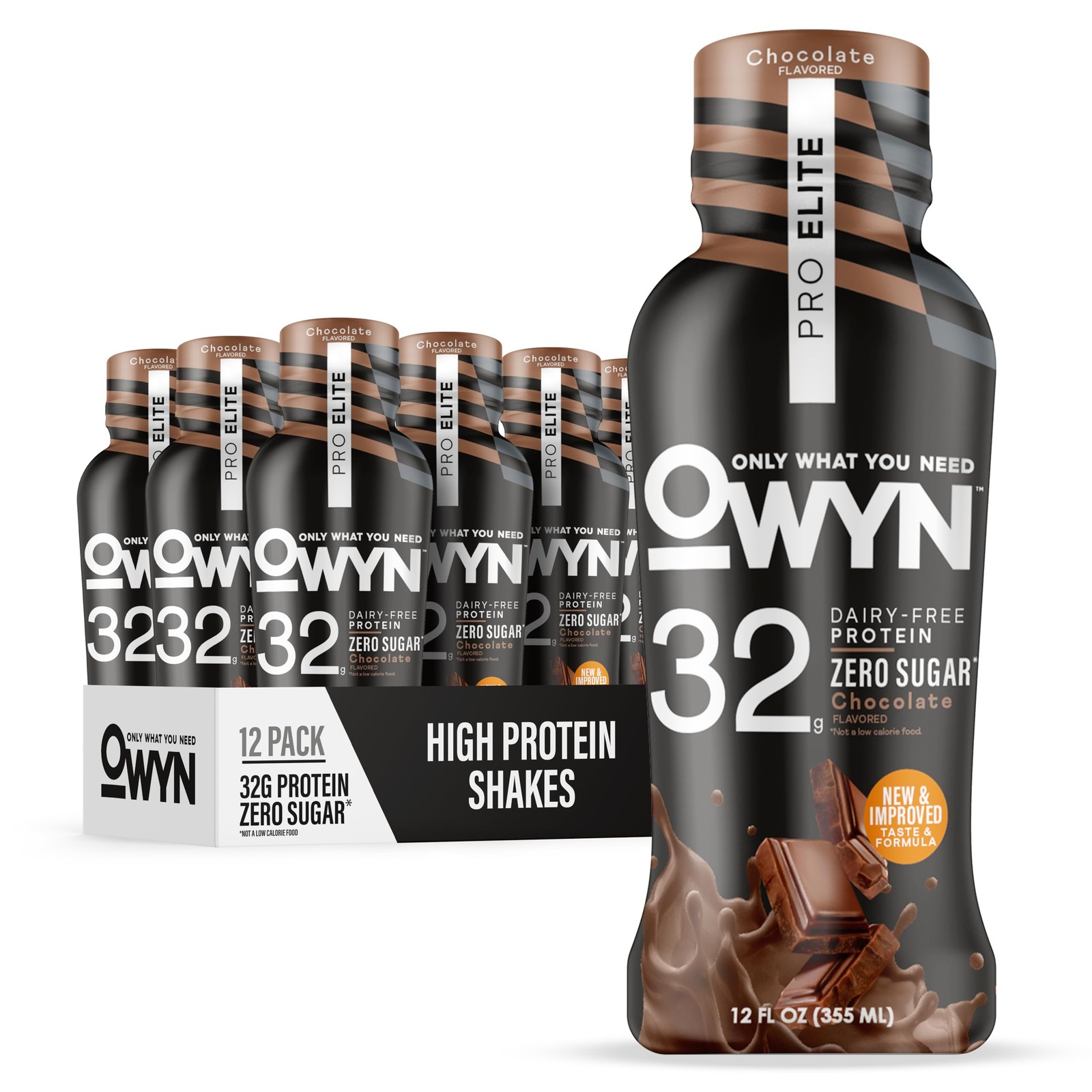 Owyn Only What You Need Pro Elite Chocolate Flavored Protein Shake 32G Protein