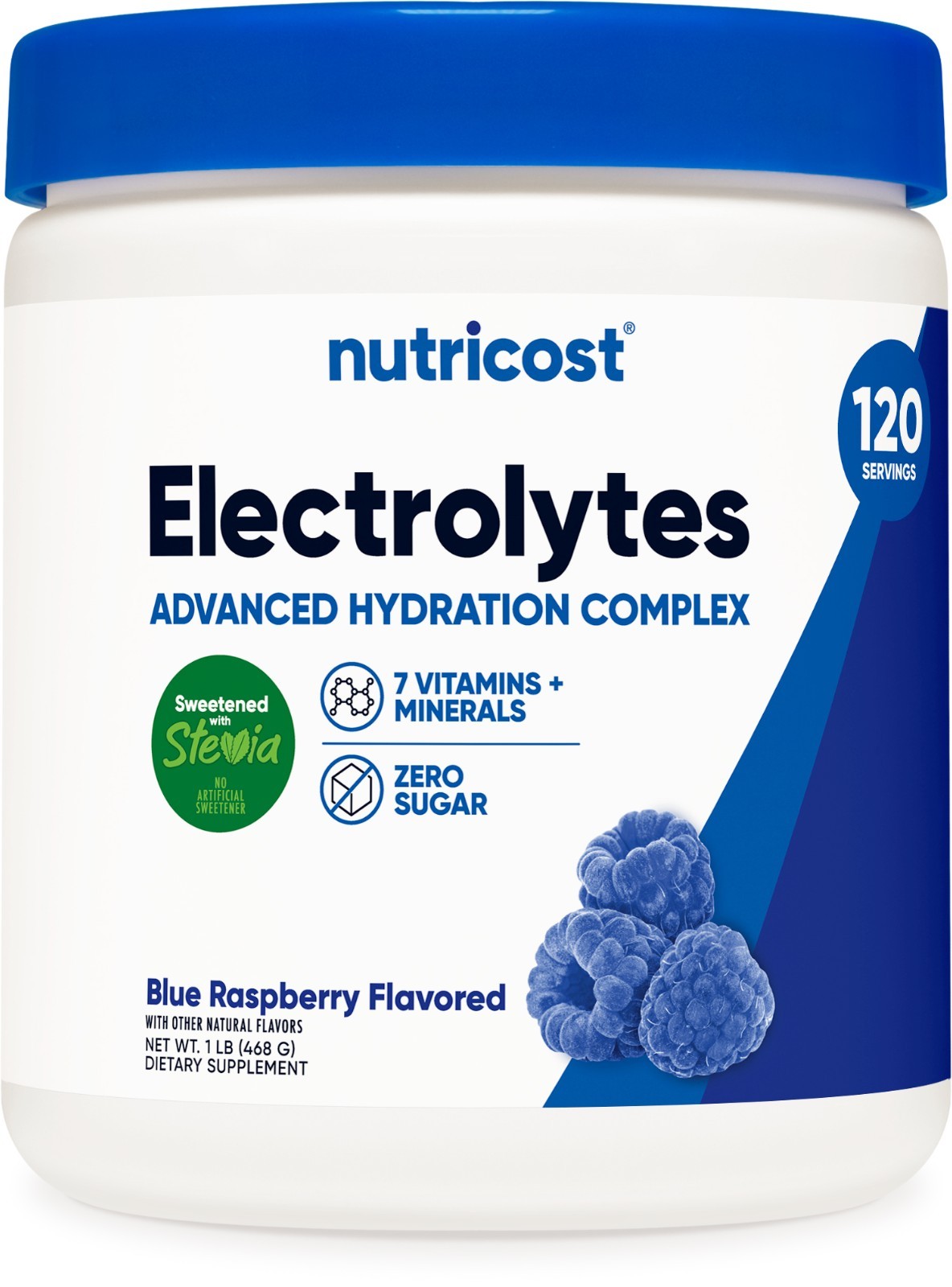 Nutricost Electrolytes Complex Powder (Blue Raspberry) 120 Servings