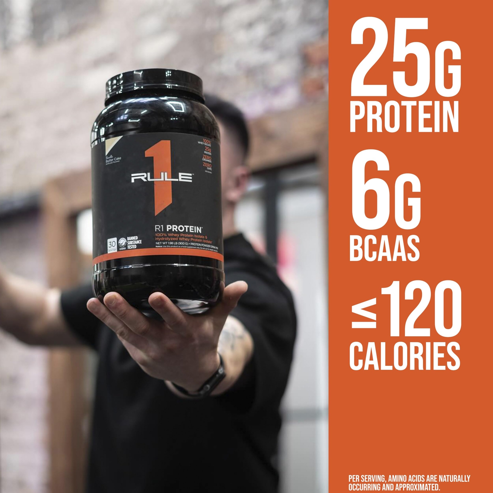 Rule 1 R1 Protein Vanilla Creme – 5.03 lbs Powder – 25g Whey Isolate & Hydrol…