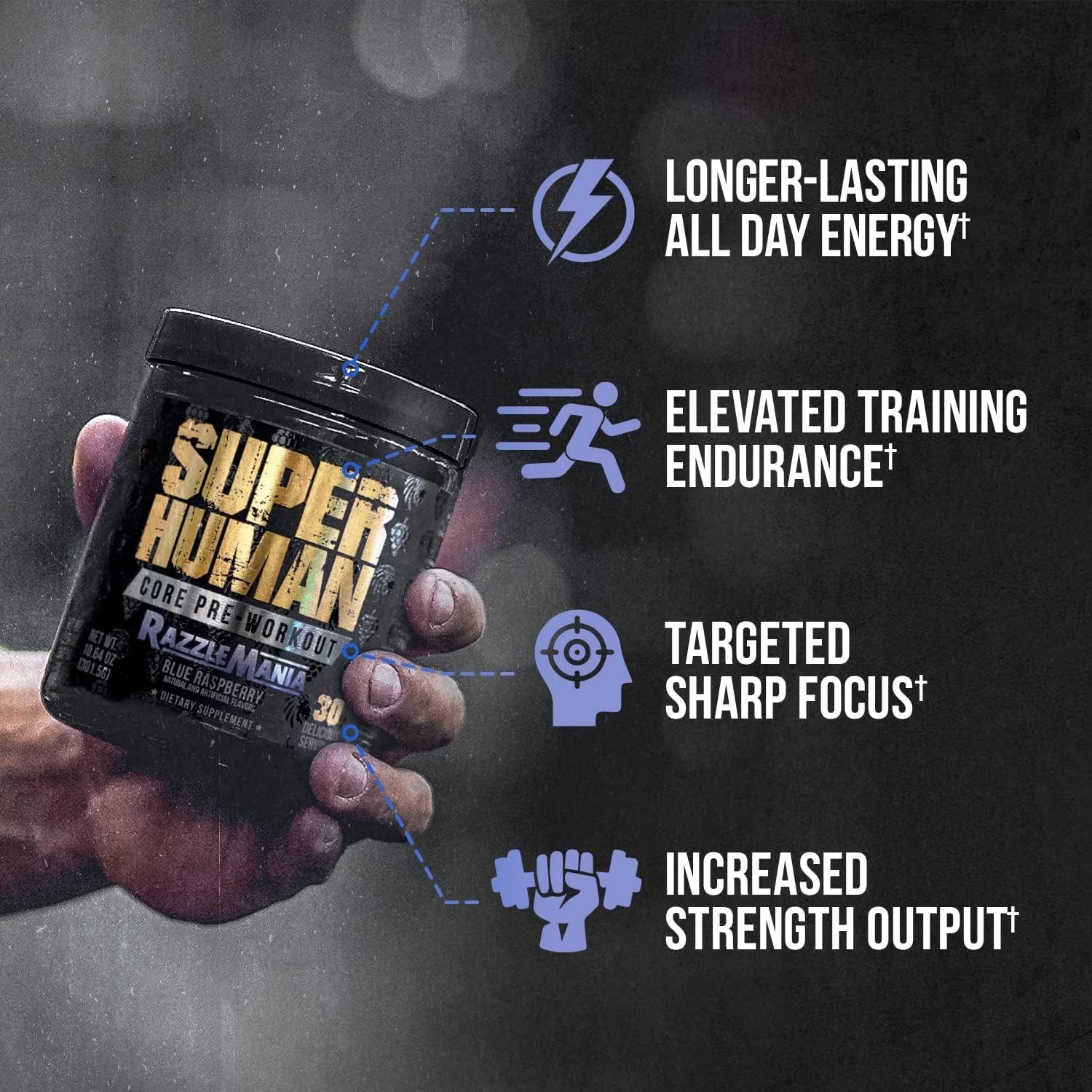 Core Pre Workout w/Creatine for Performance, Beta Alanine for Muscle, Powder,…