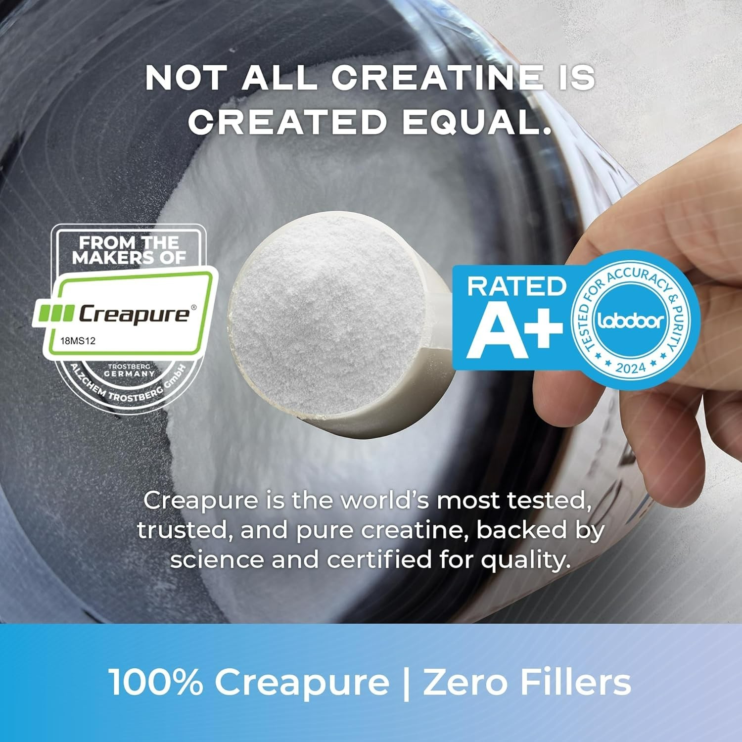 Muscle Feast Creapure Creatine Monohydrate Powder, Unflavored – 10.58 oz