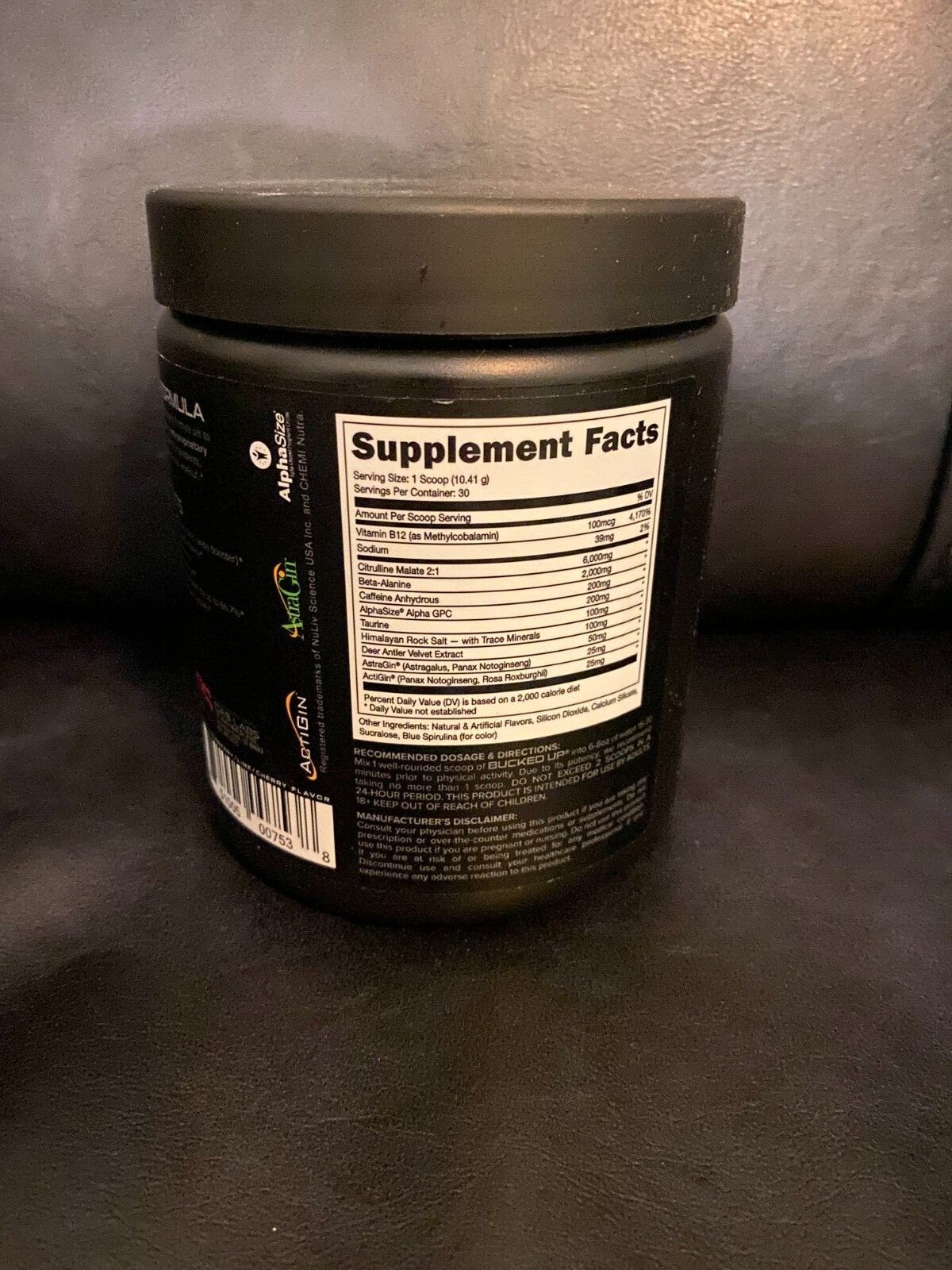 Bucked Up Pre Workout 30 Servings Rocket Pop Flavor