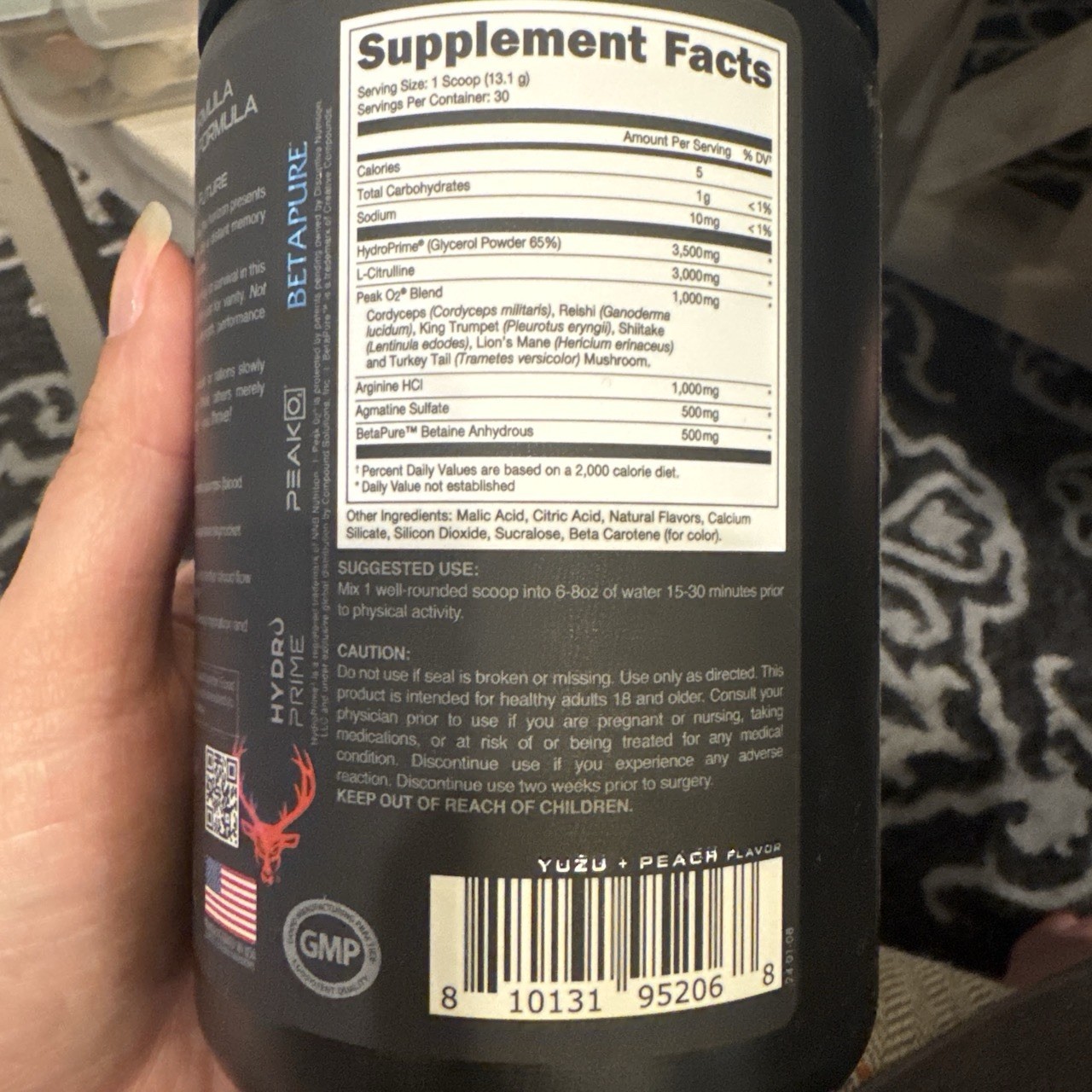 BUCKED UP Pump-Ocalypse YUZU PEACH Non-Stim PRE-WORKOUT 30 Servings Exp 10/2027