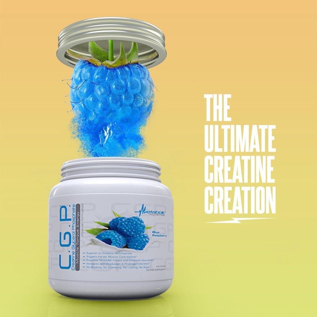 Metabolic Nutrition CPG Creatine Glycerol Phosphate 400 Grams Fruit Punch 40 Svg