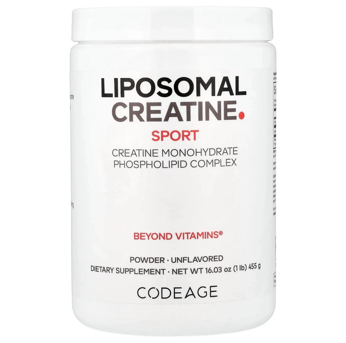 Sport, Liposomal Creatine Powder, Unflavored, 1 lb (455 g)